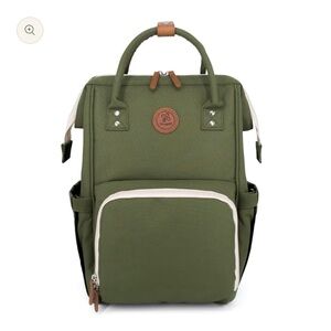 Lenappy insulated bottle and diaper bag backpack